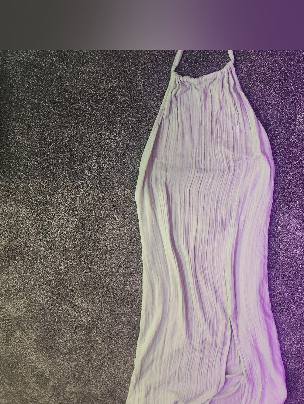 Sage Green Crinkle Halter Neck Maxi Dress Us 10 Petite